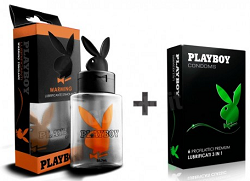 playboy combo preservativi e lubrificanti